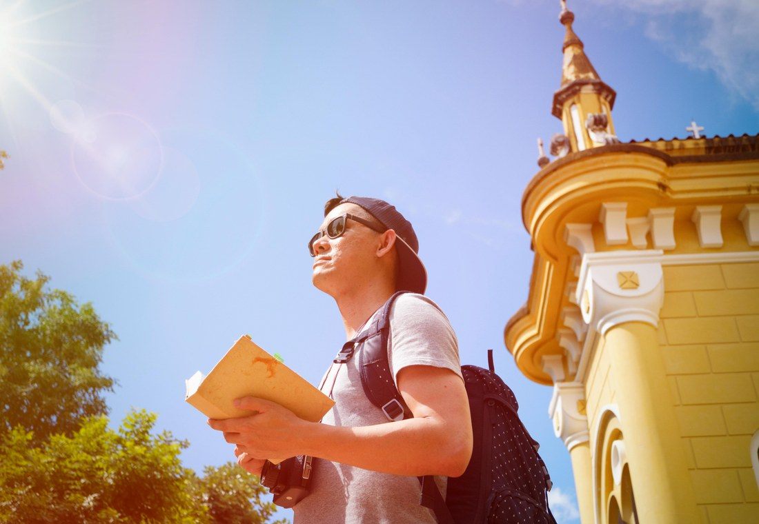 Student exploring an international study opportunity for the Malaysia pathway