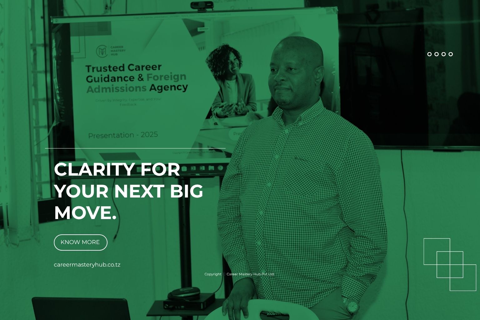 Professional career counselling session Tanzania